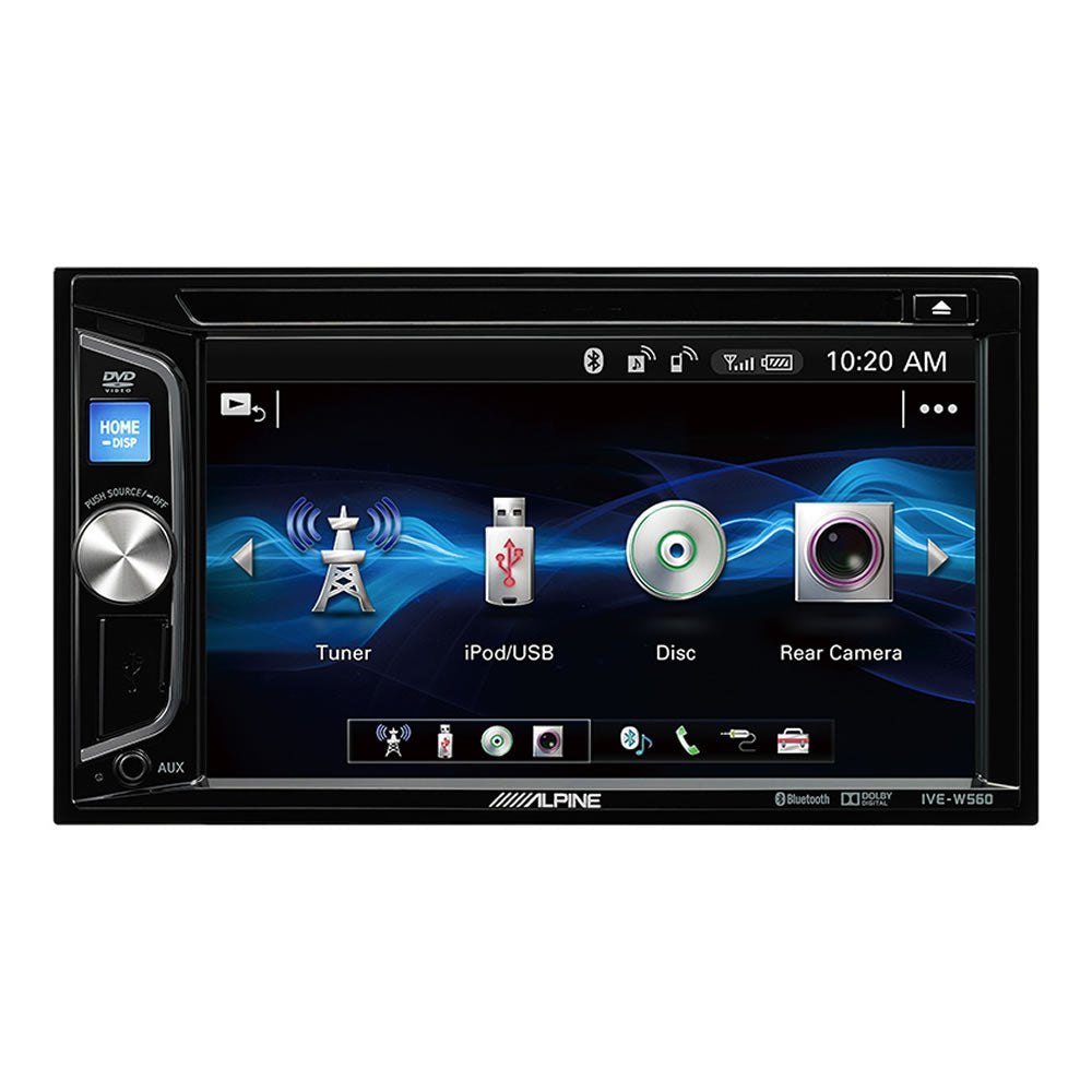 Alpine IVE-W560BT 2-Din Mobile Media Station - Autoradio with Bluetooth, USB and DVD/CD Player