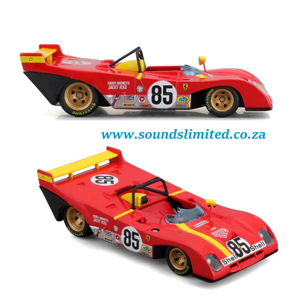 Bburago Ferrari Racing 312 P 1972 #85 Red 1/43 18-36302