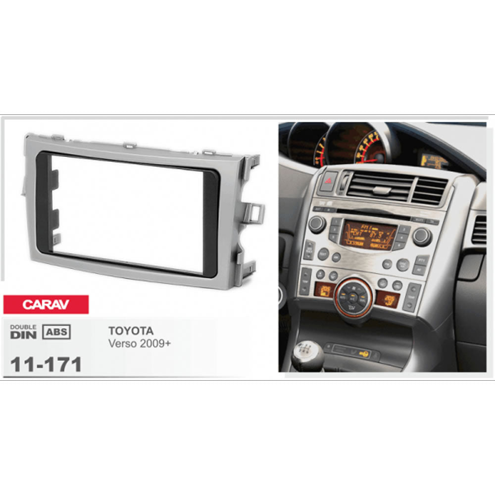 Carav 11-171 Toyota Verso In Dash Car Radio Trimplate