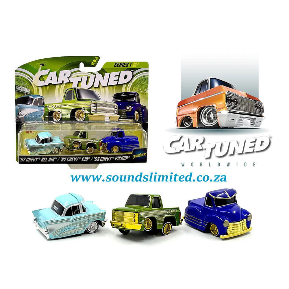 Car Tuned Series 1 Chevrolet Lowriders 3 Piece Set 592525