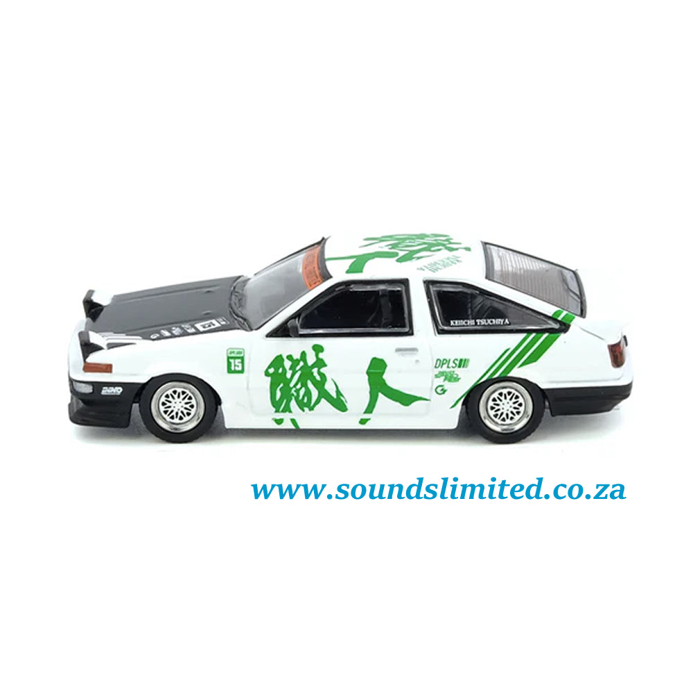 Inno64 Toyota Sprinter Trueno AE86 "Keiichi Tsuchiya" Limited Edition IN64-AE86-KT