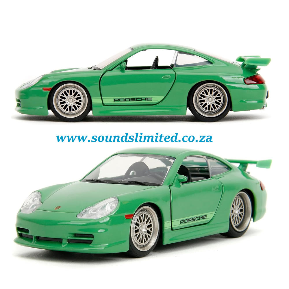 Jada #35360 Pink Slips Porsche 911 GT3 996 1/32 Green