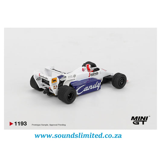 Mini GT #1193 Toleman TG184 #20 Johnny Cecotto 1984 Monaco Grand Prix