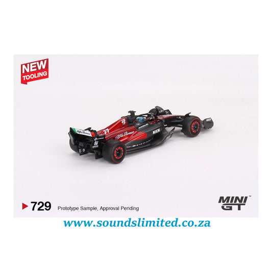 Mini GT #729 Alfa Romeo C43 #77 Valtteri Bottas 2023 F1 2023 Australian GP