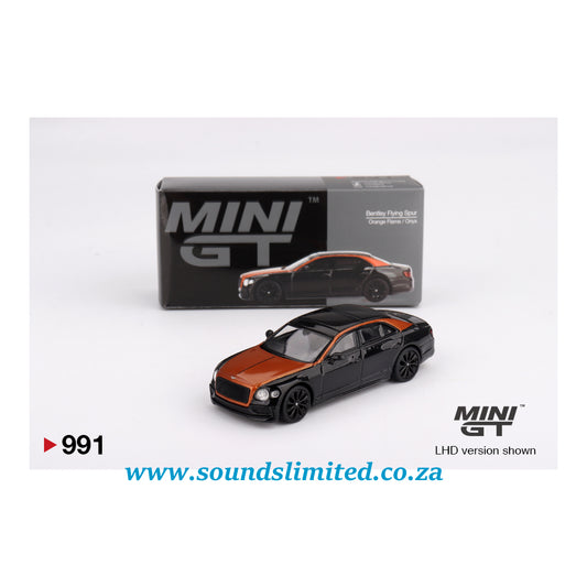 Mini GT #991 Bentley Flying Spur Orange Flame / Onyx