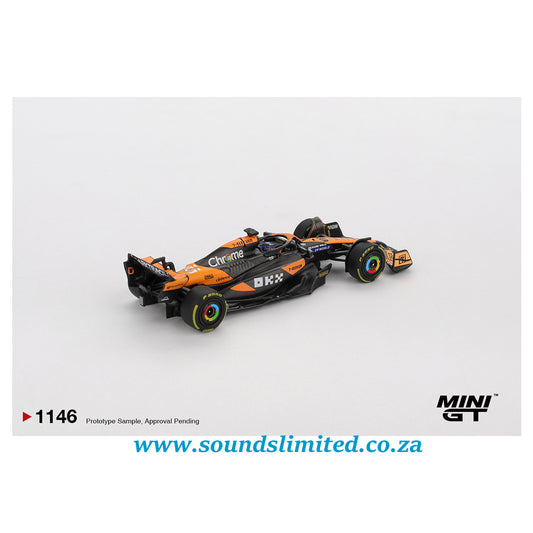 Mini GT #1146 McLaren MCL38 #81 Oscar Piastri 2024 F1 2024 Hungarian GP Winner
