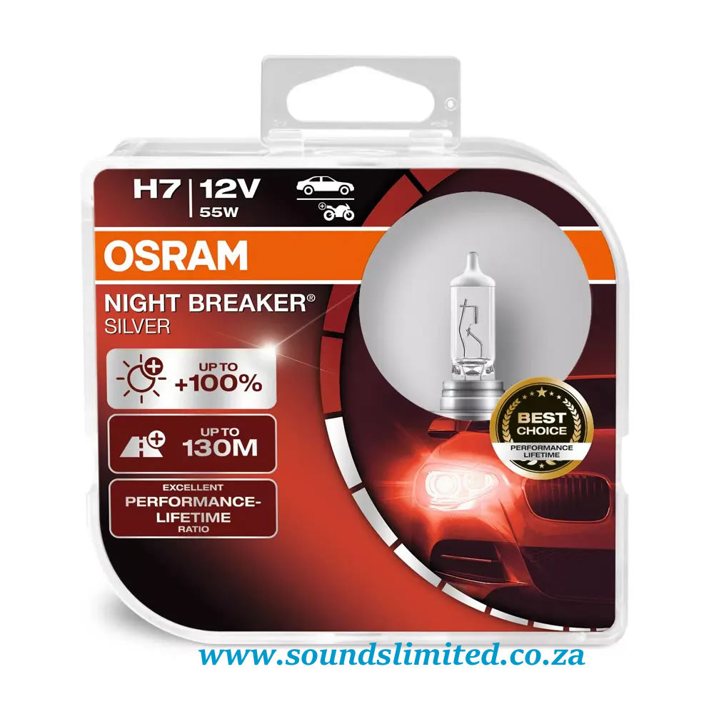 Osram Night Breaker Silver H7 Bulbs