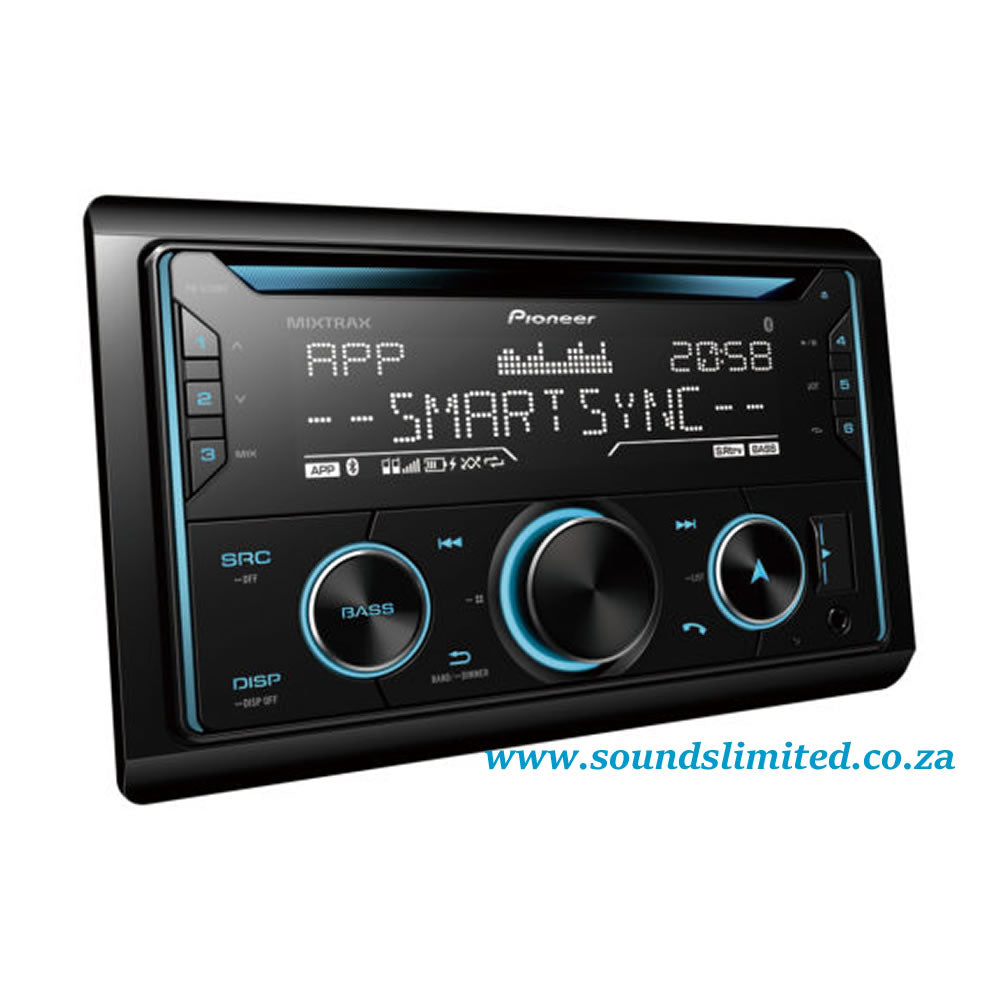 Pioneer FH-S725BT CD Receiver with Dual Bluetooth, Spotify, USB/AUX & Advanced Smartphone Connectivity.