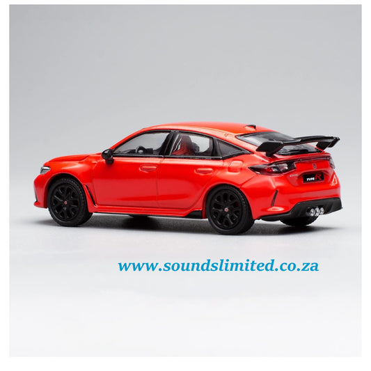 Pop Race Honda Civic Type-R (FL5) Red 1/64 Diecast Model Car PR64-02