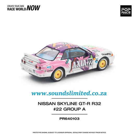 Pop Race Nissan Skyline GT-R R32 #22 Axia Group A PR64-103
