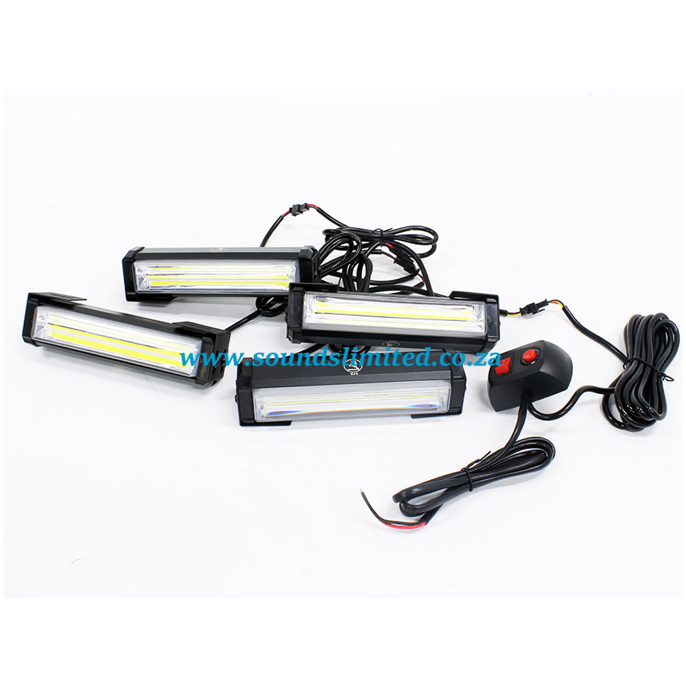 SL COB LED 4 Piece Emergency Strobe Light Kit (160x30mm) CPF