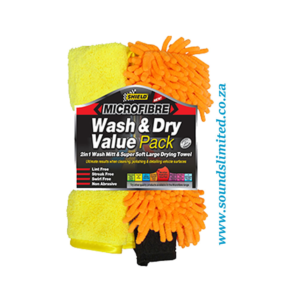 Shield Microfibre Wash & Dry Value Pack SH390