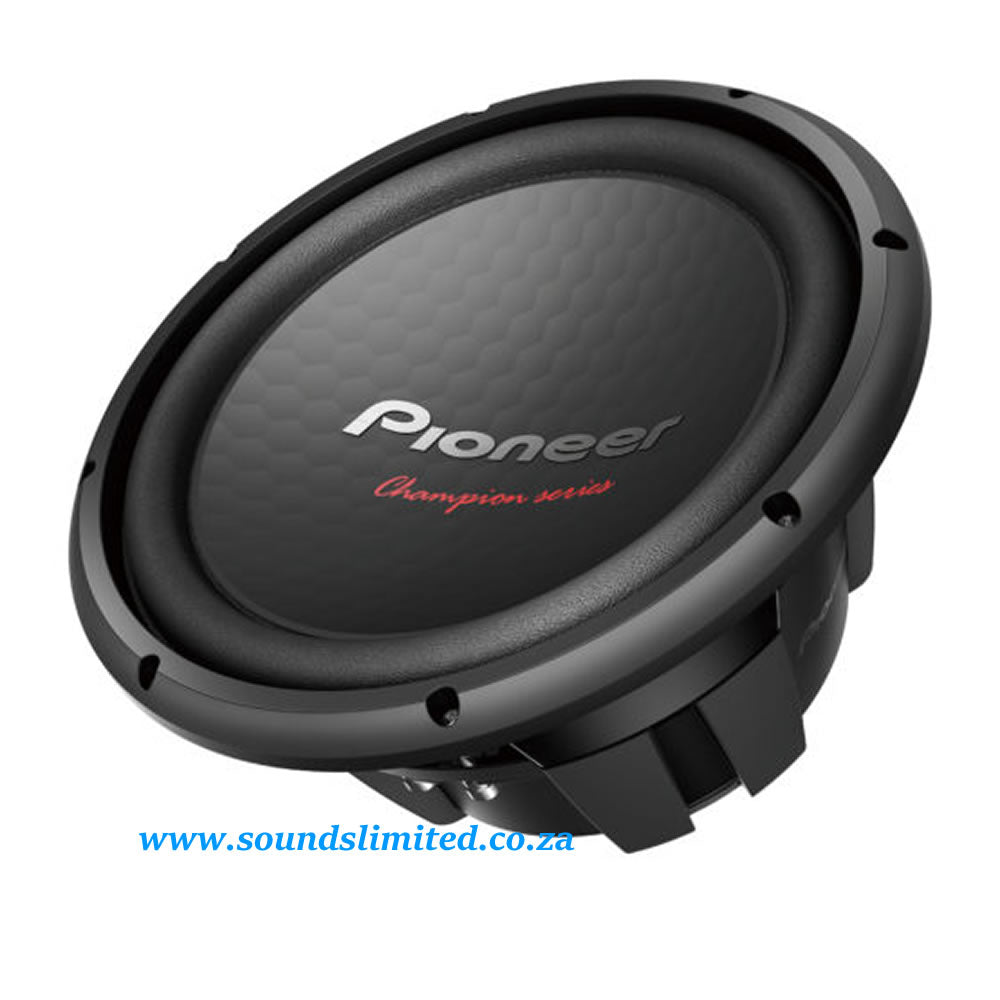 Pioneer 1600w TS-W312S4 “Champion” Series 12″ Subwoofer with Single 4 Ohm Voice Coil