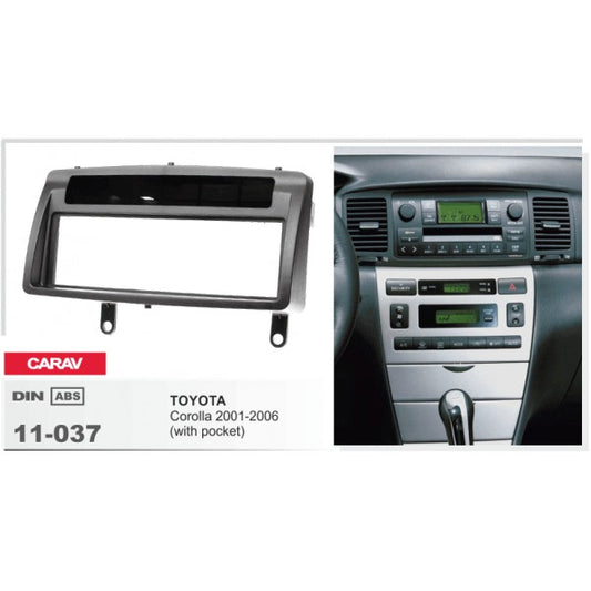 Carav 11-037 Toyota Corolla, Run X In Dash Car Radio Trimplate