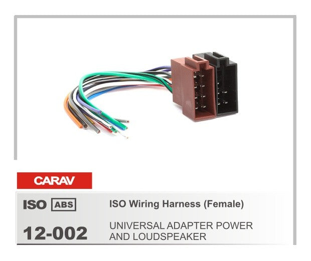 Carav 12-002 Universal ISO Harness for car audio installation