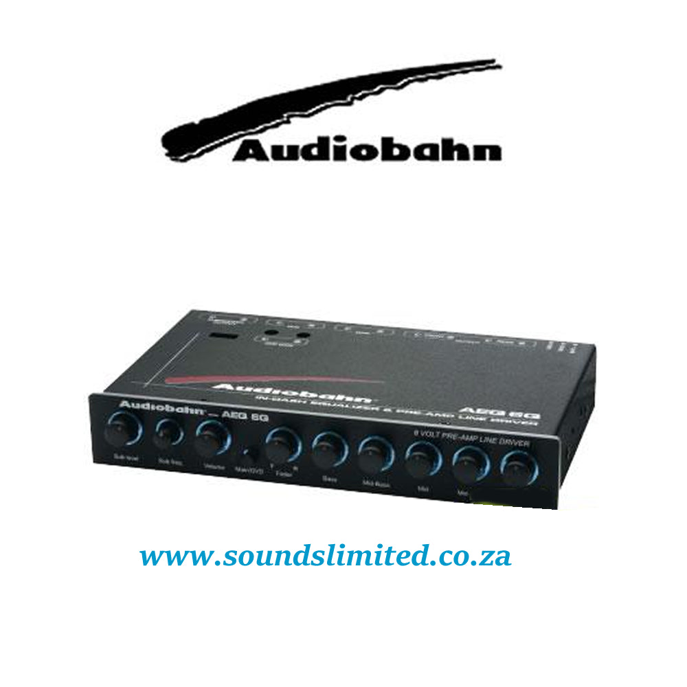 Audiobahn AEQ6Q 6 Band Stereo Equalizer and Line Driver