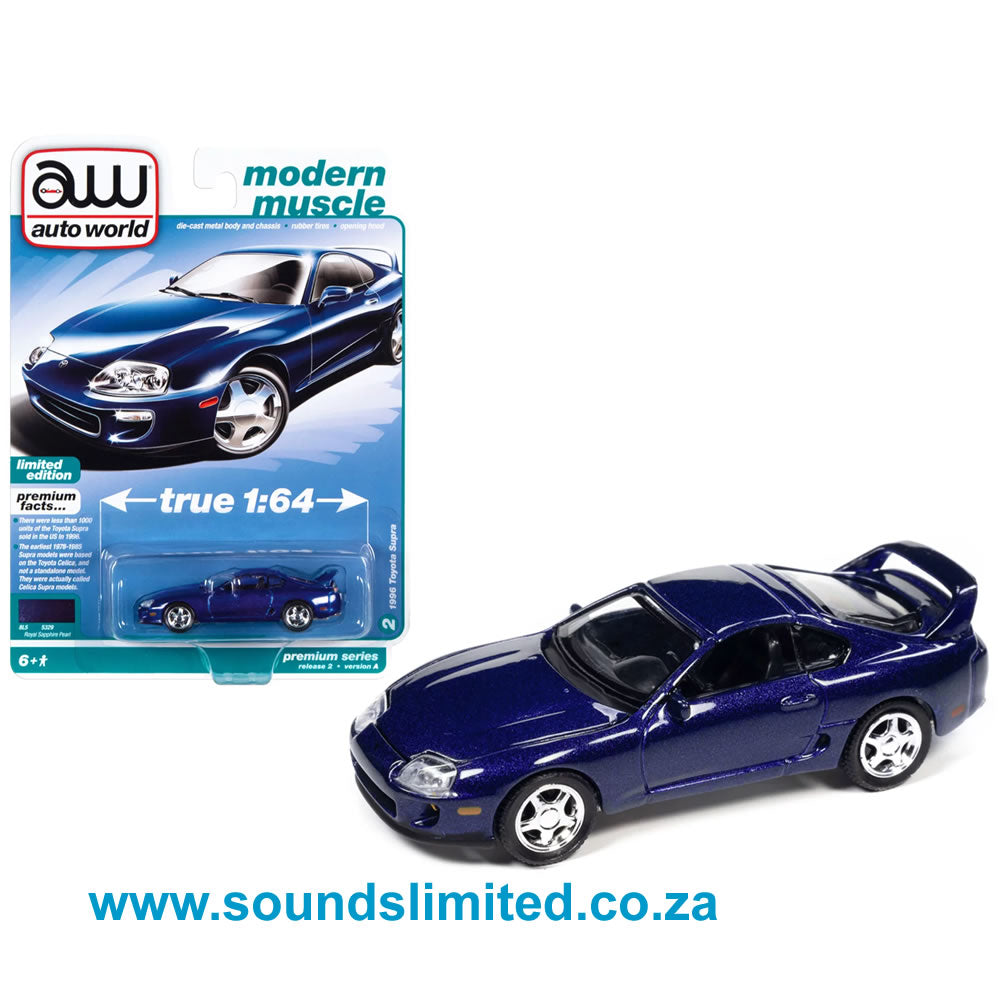 AutoWorld 1996 Toyota Supra Royal Sapphire Pearl
