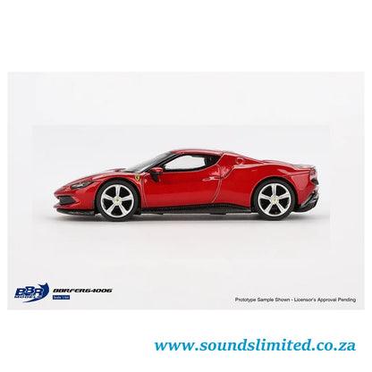 BBR Models 1/64 Ferrari 296 GTB Rosso Imola (Red) BBRFER64006