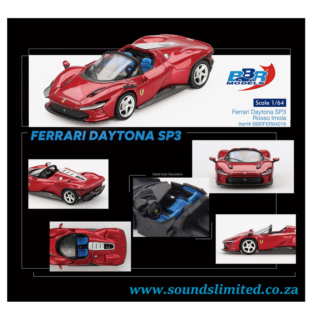 BBR Models 1/64 Ferrari Daytona SP3 Rosso Imola (Red) BBRFER64019