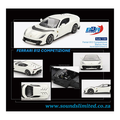BBR Models Ferrari 812 Competizione Bianco Avus 2024 BBRDIE64010