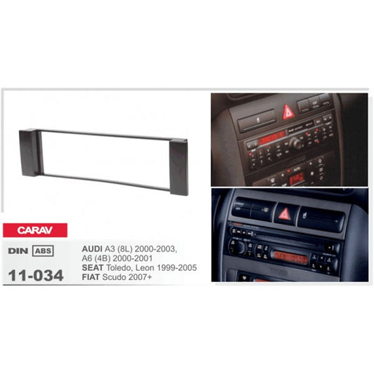 Carav 11-034 Audi A3, 6, Seat Leon In-Dash Car audio installation kit (Radio Trim)