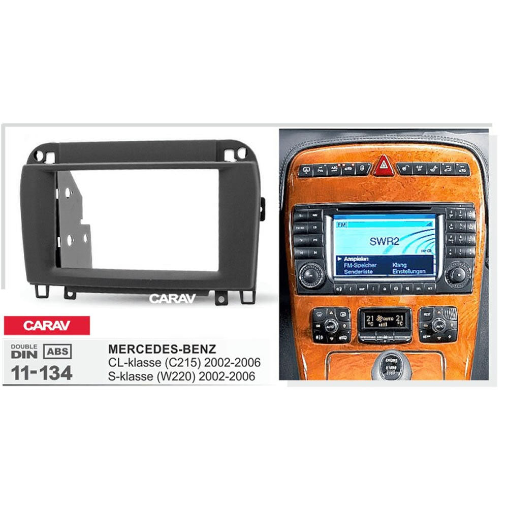 Carav 11-134 Merc C215 In Dash Car Radio Trimplate