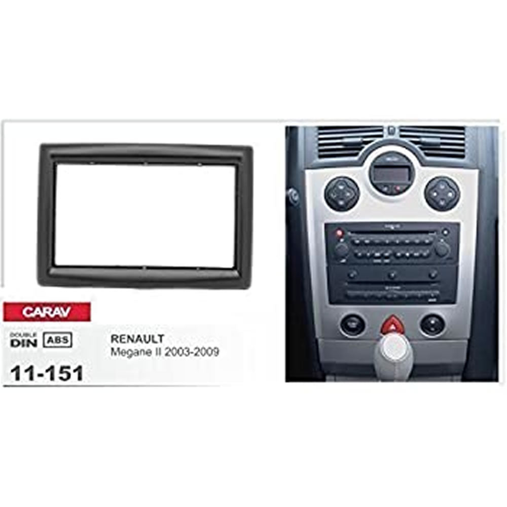 Carav 11-151 Renault Megane In Dash Car Radio Trimplate