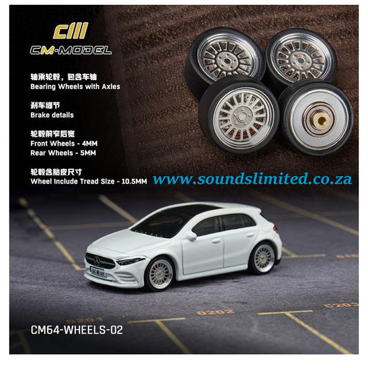CM Model Custom 1/64 Bearing Wheels with Axles CM64-Wheel-02