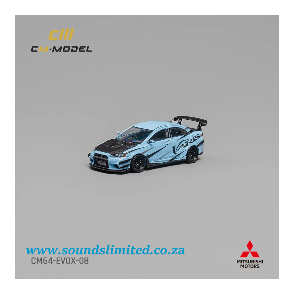 CM-Model Misubishi Lancer EVO X Varis Light Blue CM64-EVOX-08