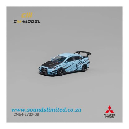 CM-Model Misubishi Lancer EVO X Varis Light Blue CM64-EVOX-08