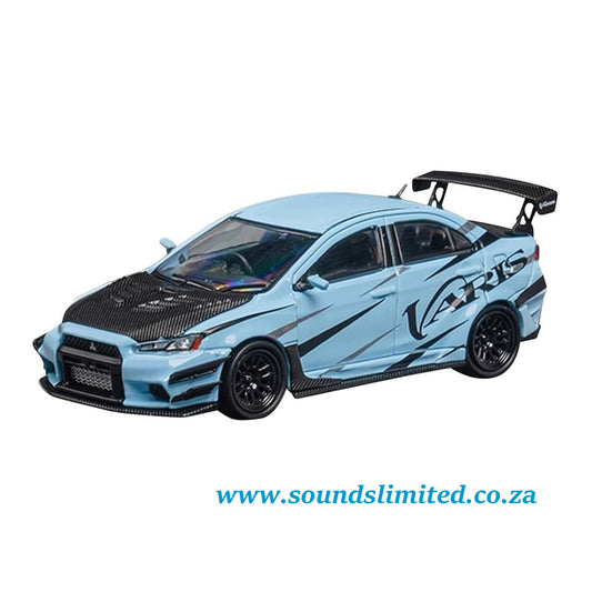 CM-Model Misubishi Lancer EVO X Varis Light Blue CM64-EVOX-08