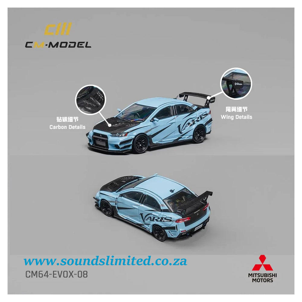 CM-Model Misubishi Lancer EVO X Varis Light Blue CM64-EVOX-08