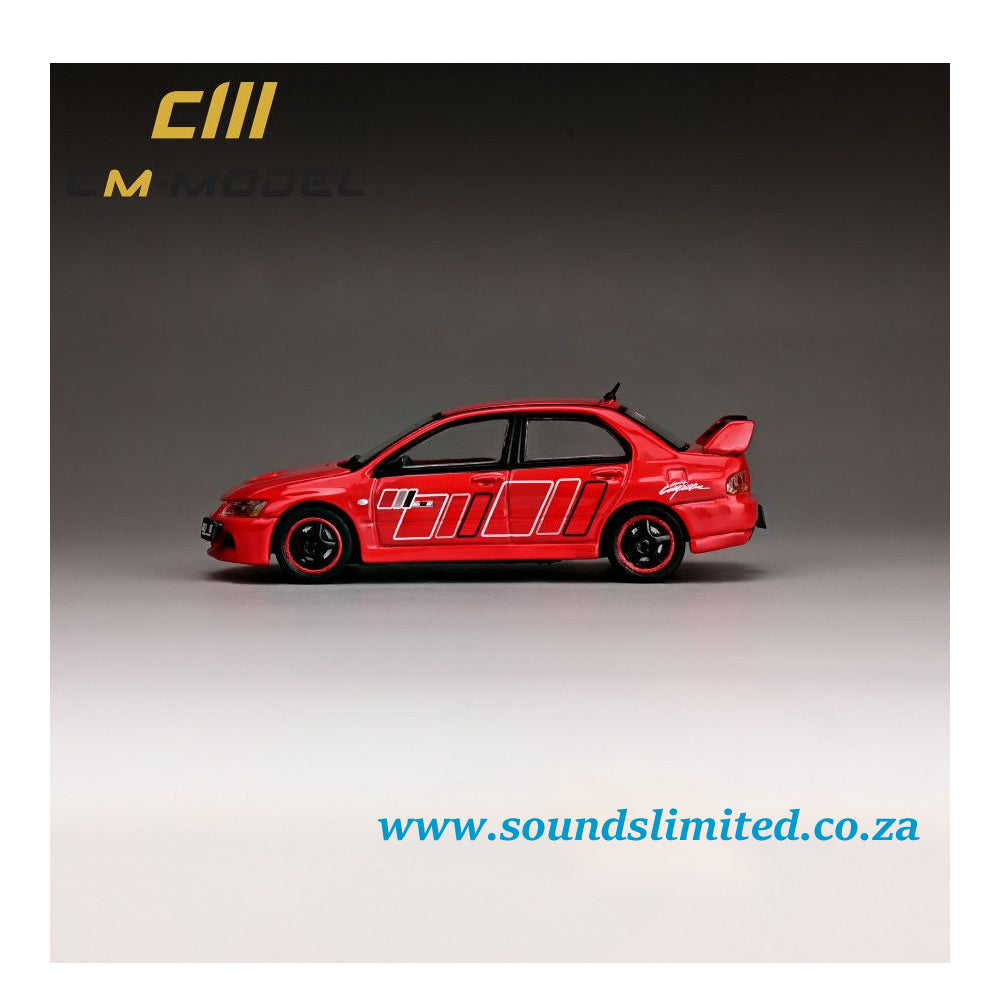 CM Model Mitsubishi Evolution IX Red Rally Art CM64-EVOIX-34
