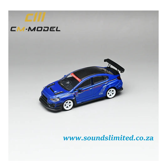 CM Model Subaru VAB WRX STI & S4 Varis Wide Body Kit Blue CM64-STI-01