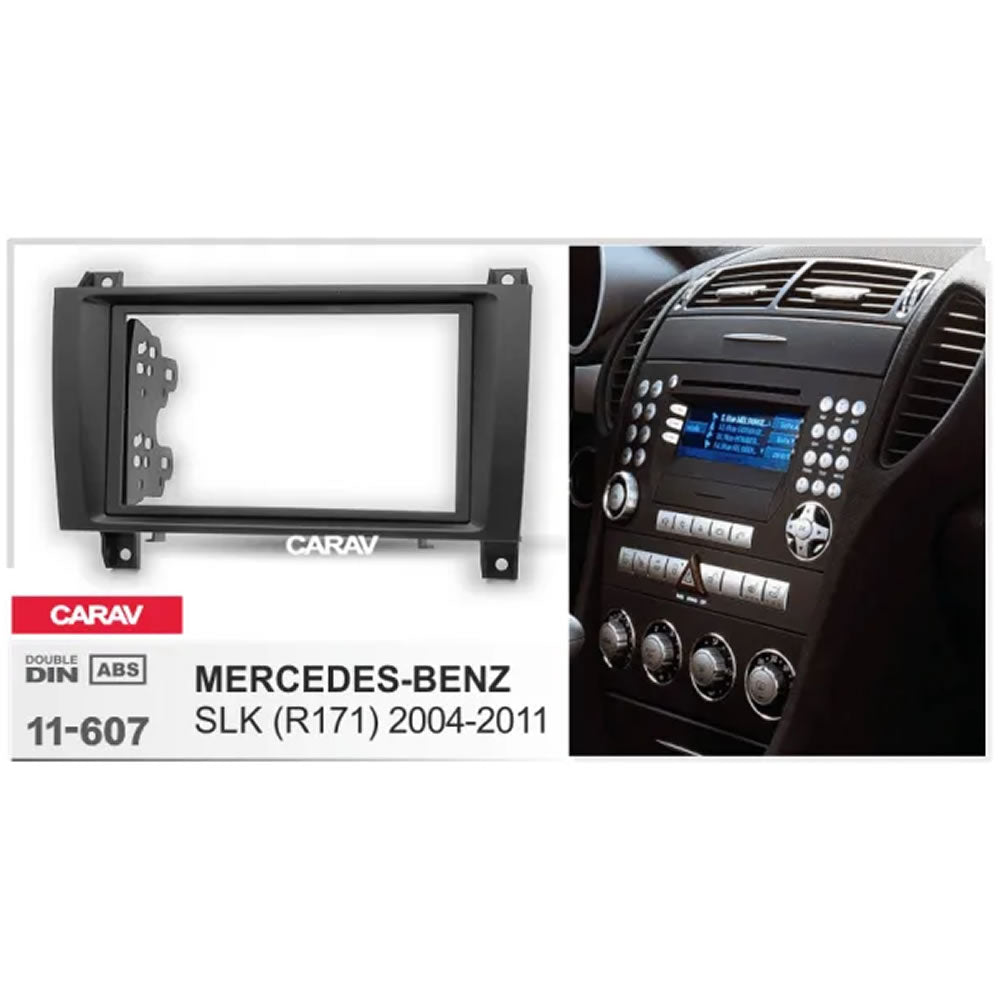 Carav 11-607 Merc SLK 171 2004-2011 In Dash Car Audio Trimplate