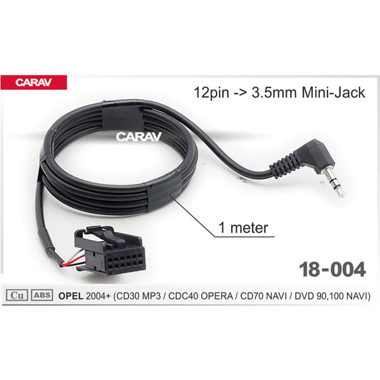 Carav 18-004 - Aux Adapter for Opel