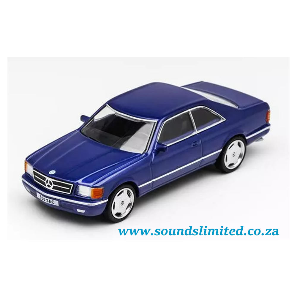 DCT Die Cast Team 1/64 Mercedes Benz 500 SEC, Metallic Blue LL-010-88