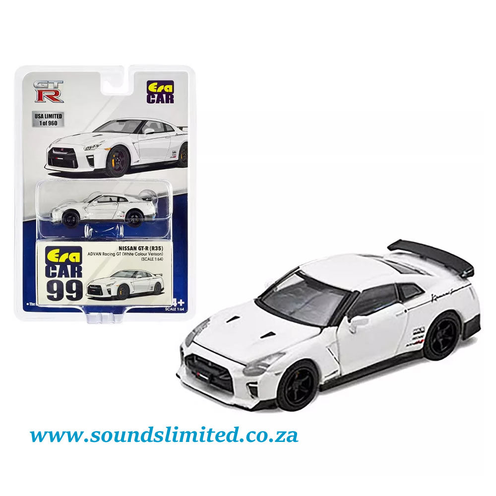 Era Car #99 Nissan GT-R R35 RHD White "Advan Racing GT" Limited Edition