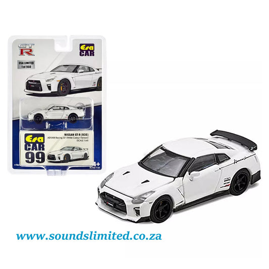 Era Car #99 Nissan GT-R R35 RHD White "Advan Racing GT" Limited Edition