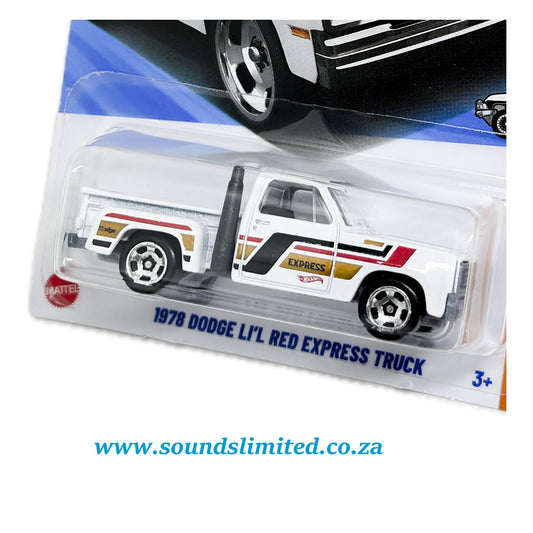 Hot Wheels 1978 Dodge LI'L Red Express Truck JBB03 Long Card