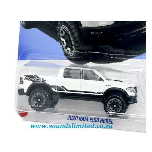 Hot Wheels 2020 Dodge Ram 1500 Rebel White HTC52