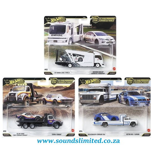 Hot Wheels 2026 Car Culture Team Transport L Case Set of 3 FLF56-9C7L
