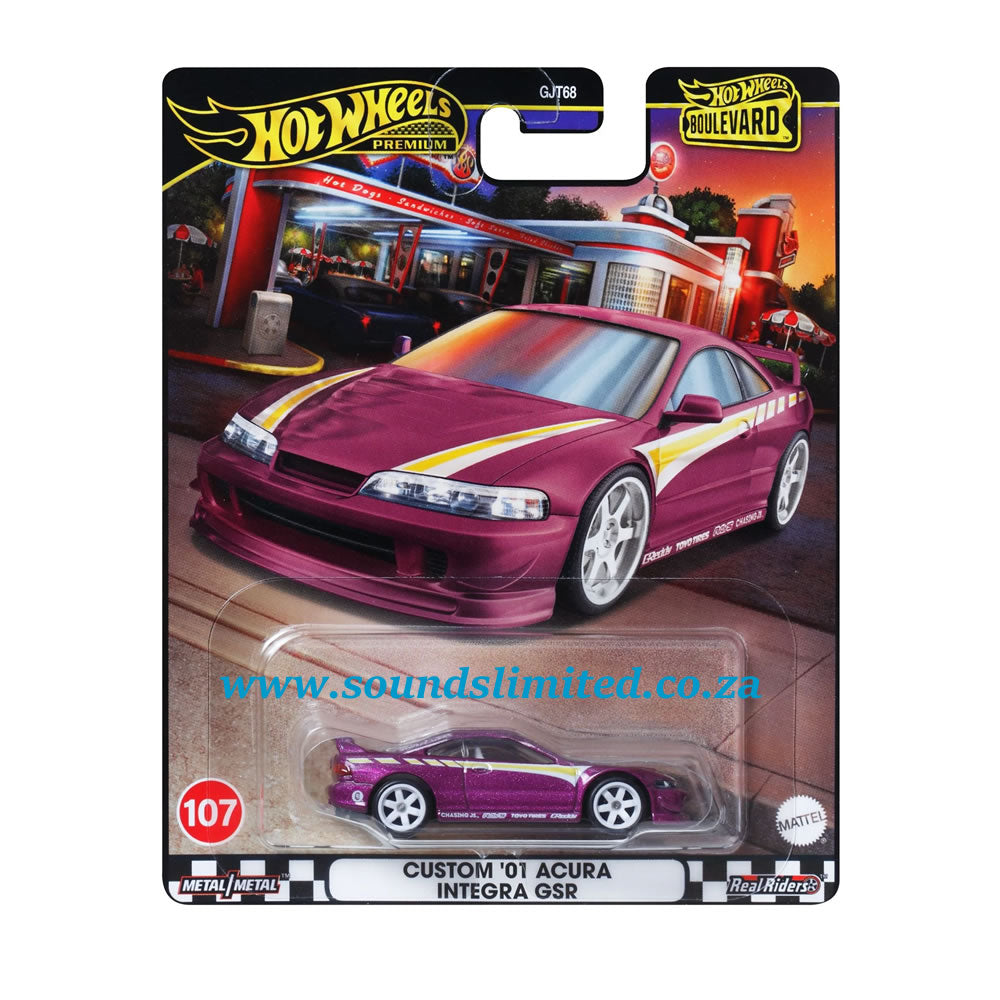 Hot Wheels Boulevard Custom '01 Acura Integra GSR #107 HRT77