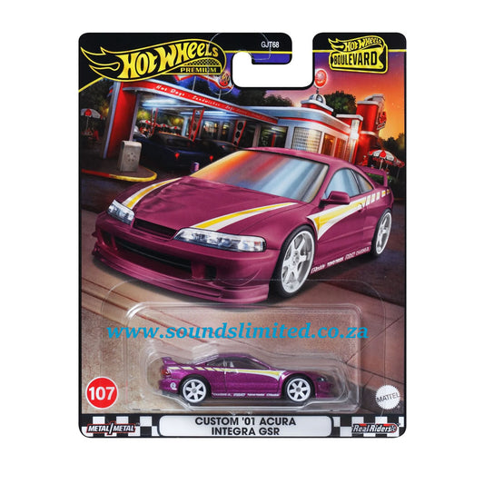 Hot Wheels Boulevard Custom '01 Acura Integra GSR #107 HRT77