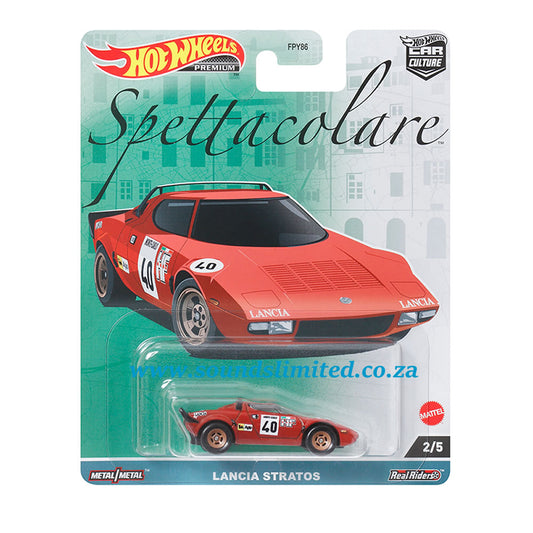 Hot Wheels Car Culture Spettacolare Mix 2 Vehicle Lancia Stratos - HKC49