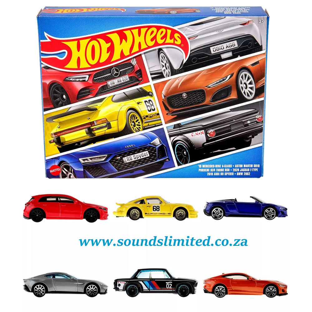 Hot Wheels European Car Culture (6 Car Set) 1:64 Scale HLK51-N0710