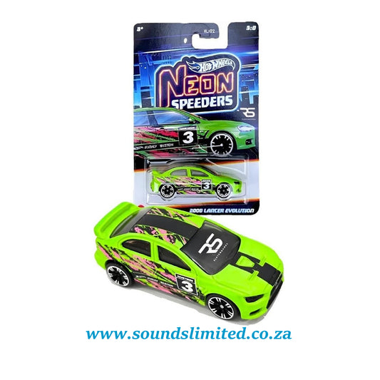 Hot Wheels Neon Speeders 2008 Lancer Evolution JCB02