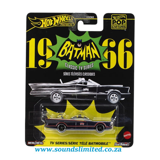 Hot Wheels Pop Culture Premium TV Series / Serie Tele Batmobile "Batman" JBL83