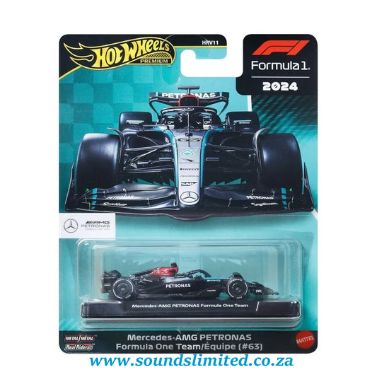Hot Wheels Premium Formula 1 Mercedes-AMG Petronas #63 George Russell Formula One Team W15 JBM18