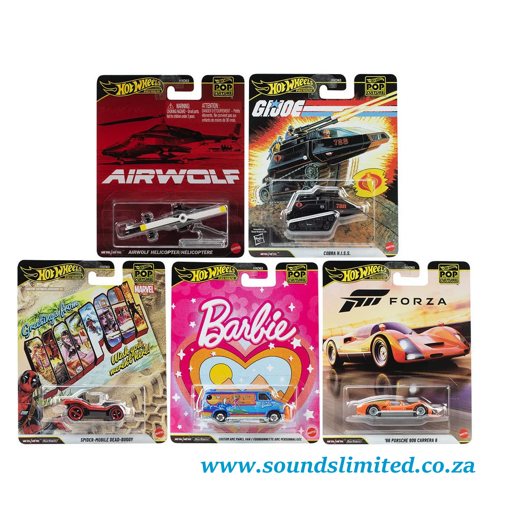 Hot Wheels Premium Pop Culture Set of 5 HXD63-956Q